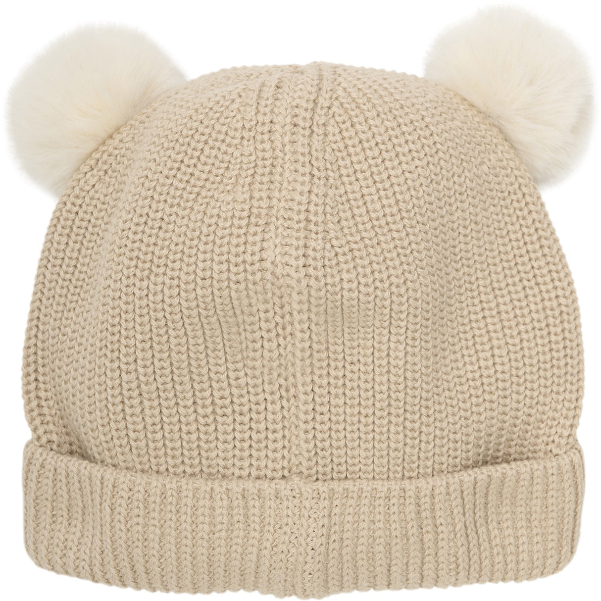 Huttelihut Irish Cream Hue Strik m. Pompoms