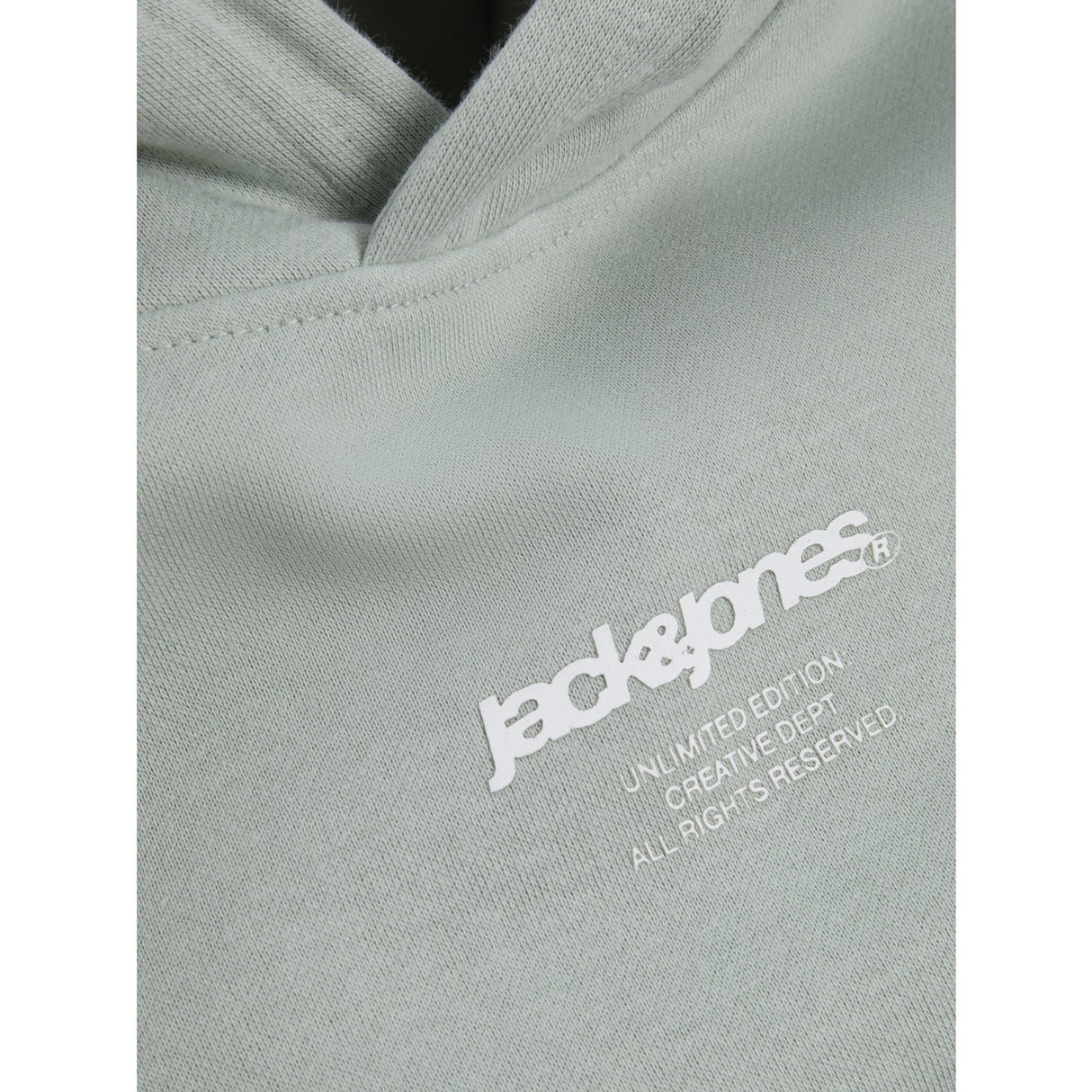 Jack & Jones Junior Aqua Gray Tarmac Camo Back Print Hættetrøje