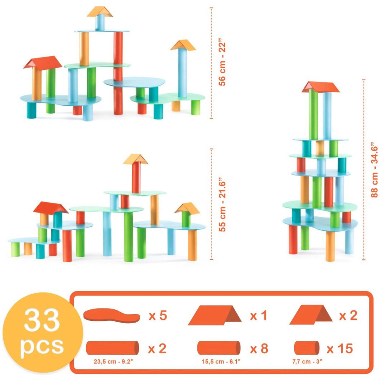 Djeco Tubolo Konstruktionsleg