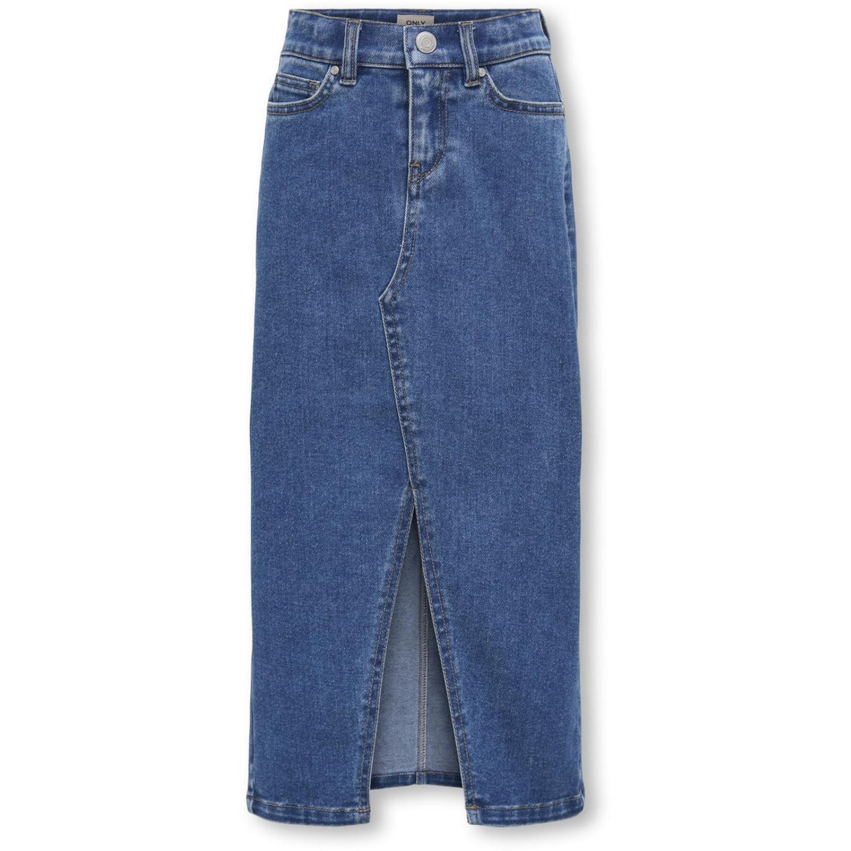kids ONLY Medium Blue Denim Siri Front Slit Nederdel Denim