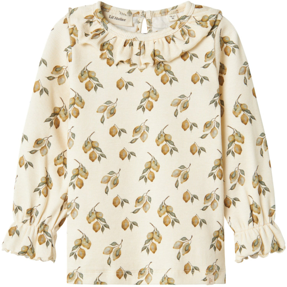 Lil'Atelier Turtledove Lemon Gavo Eug Slim Bluse