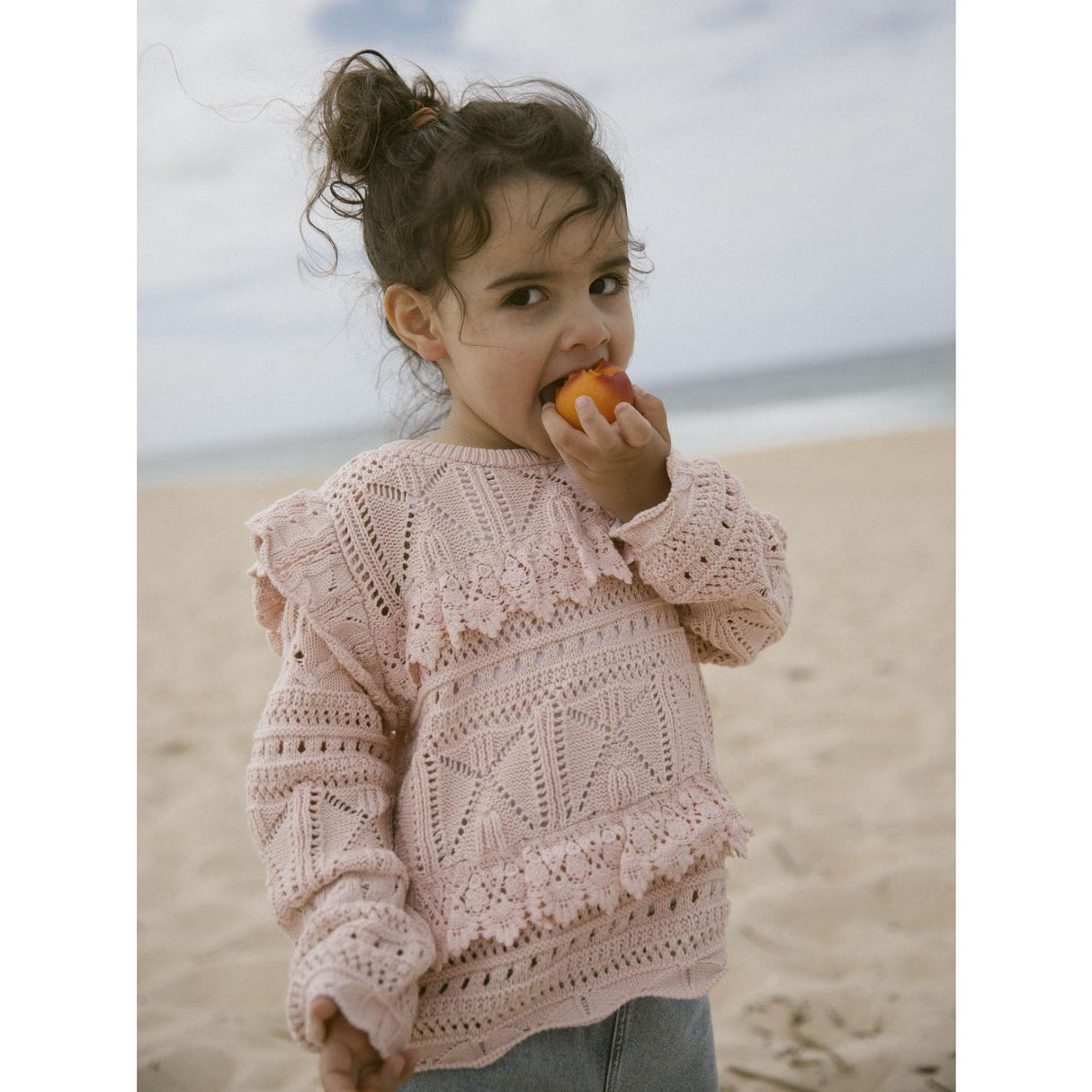 Lil'Atelier Peach Whip Damia Loose Strik