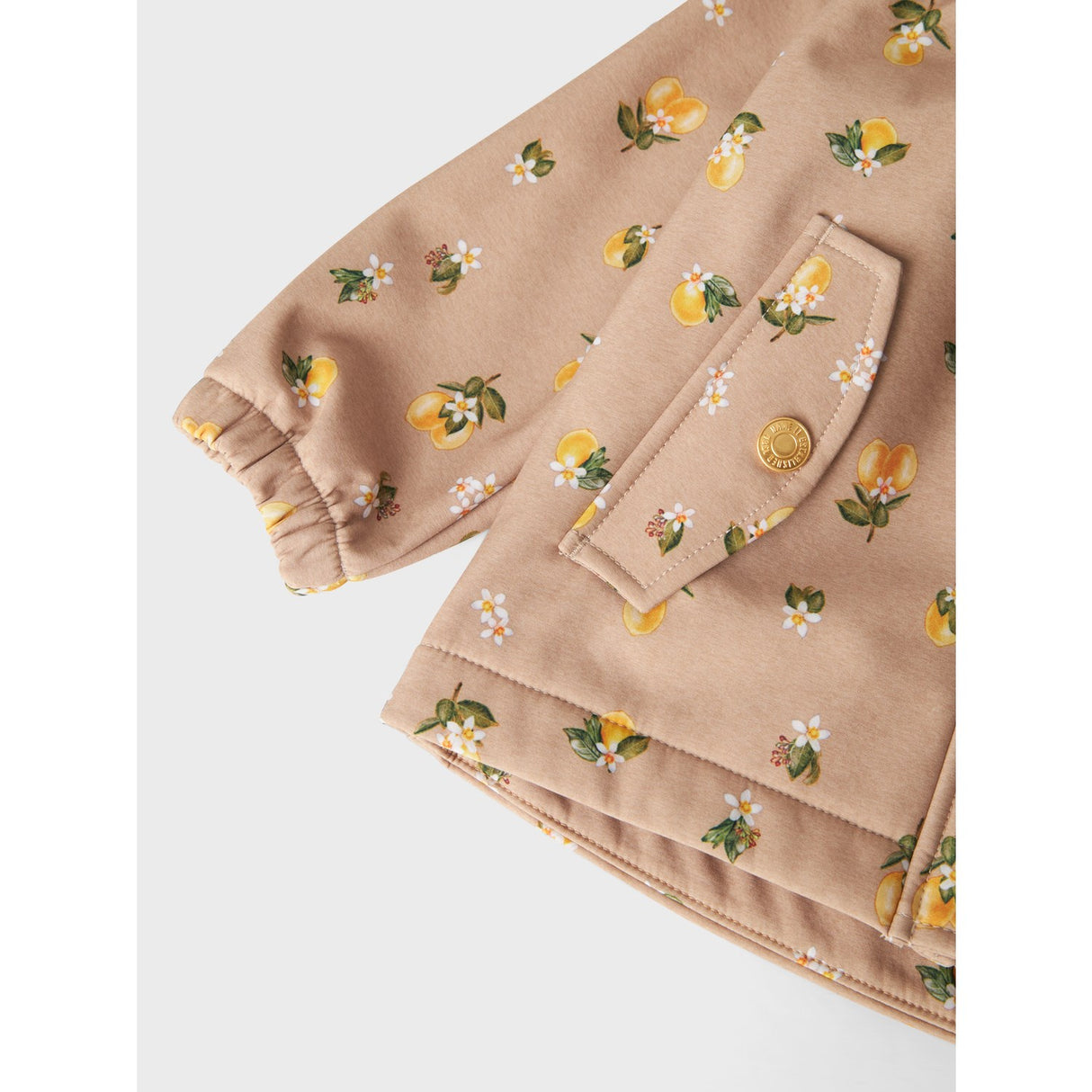 Name It Light Taupe Lemons Alfa08 Softshell A-Shape Jakke Fo