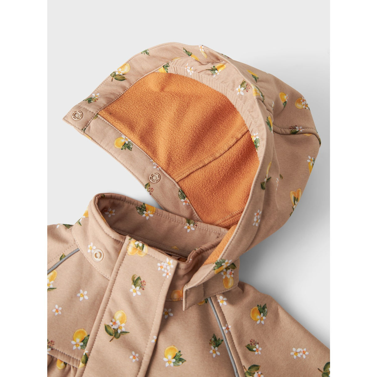 Name It Light Taupe Lemons Alfa08 Softshell A-Shape Jakke Fo