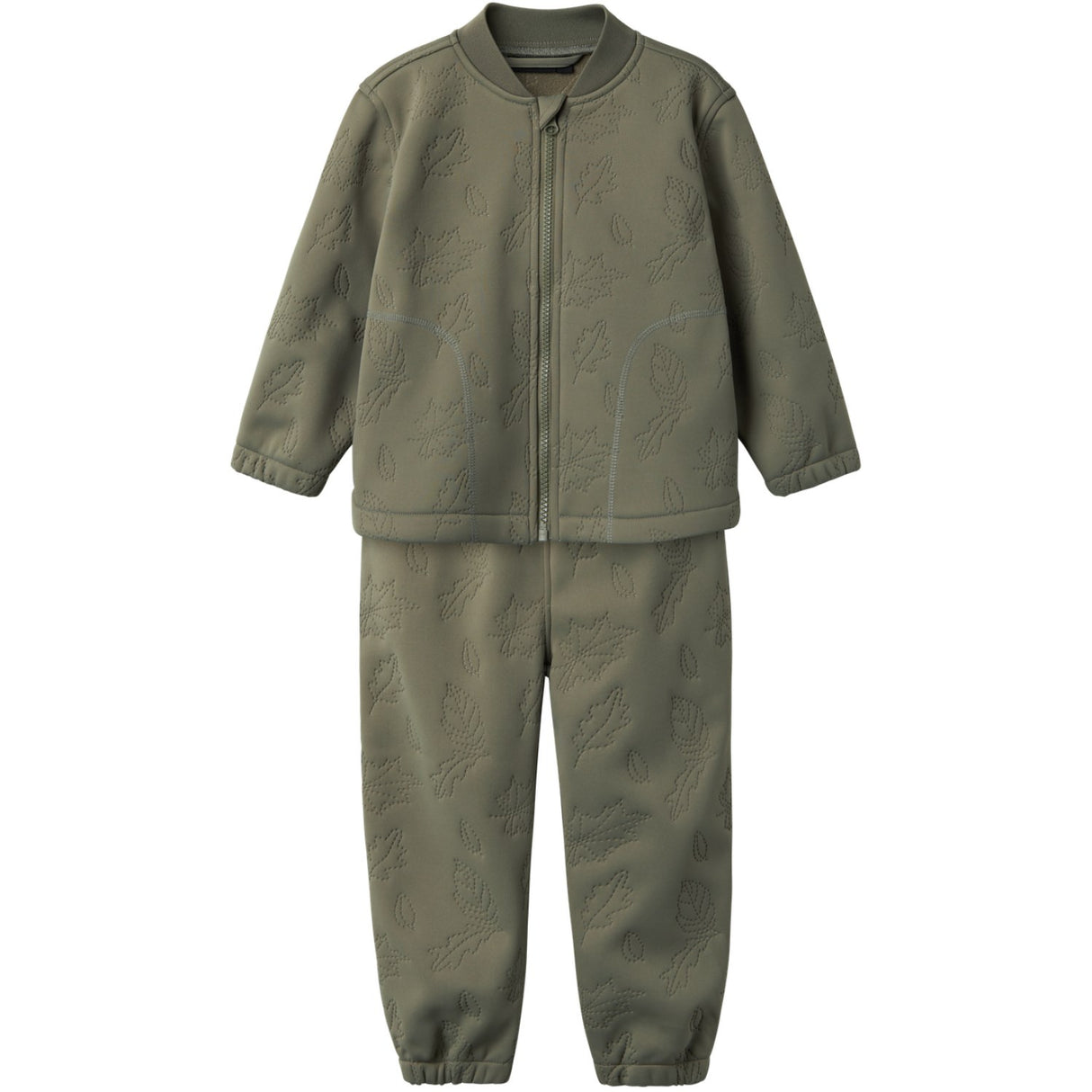 Name It Dusty Olive Mars Quiltet Sæt Fo