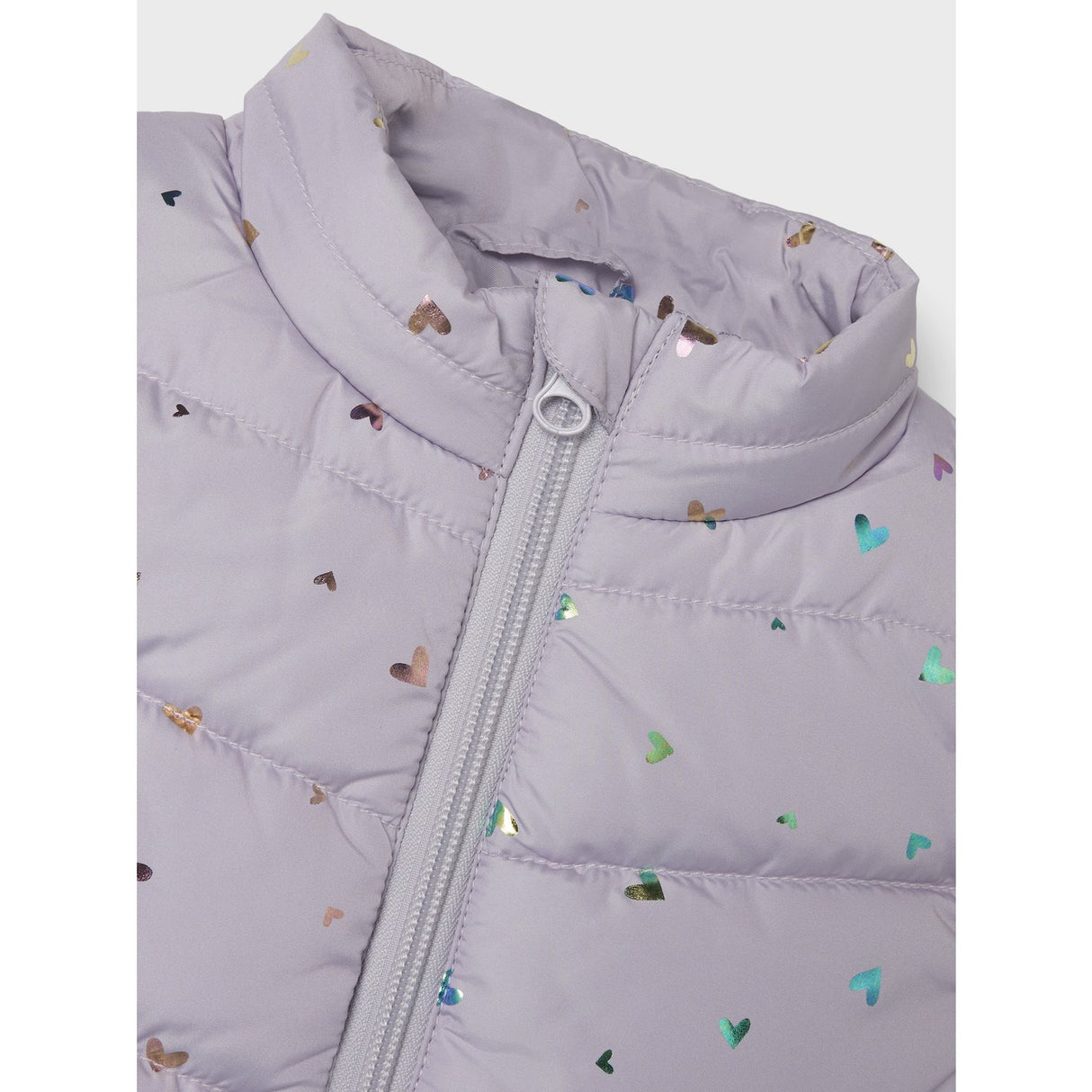 Name It Misty Lilac Mylane Vest Foil Heart