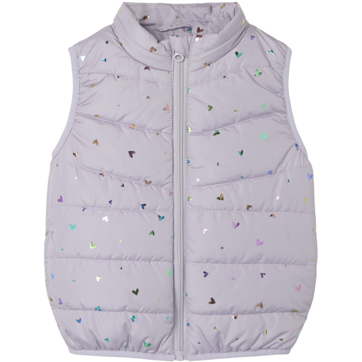 Name It Misty Lilac Mylane Vest Foil Heart