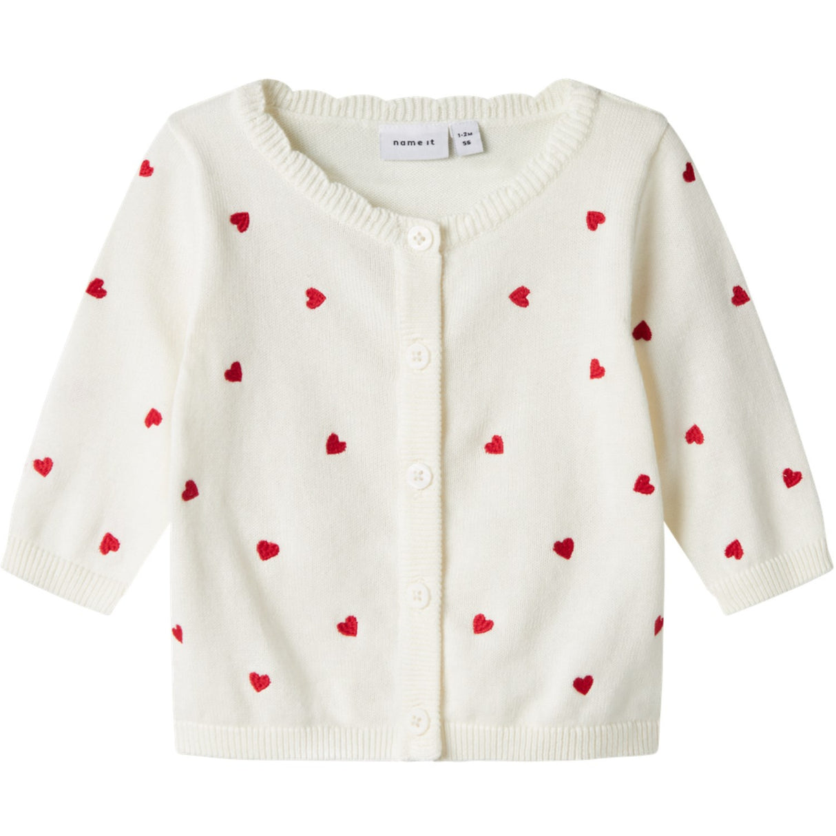 Name It Cloud Dancer Fisilly Strik Cardigan