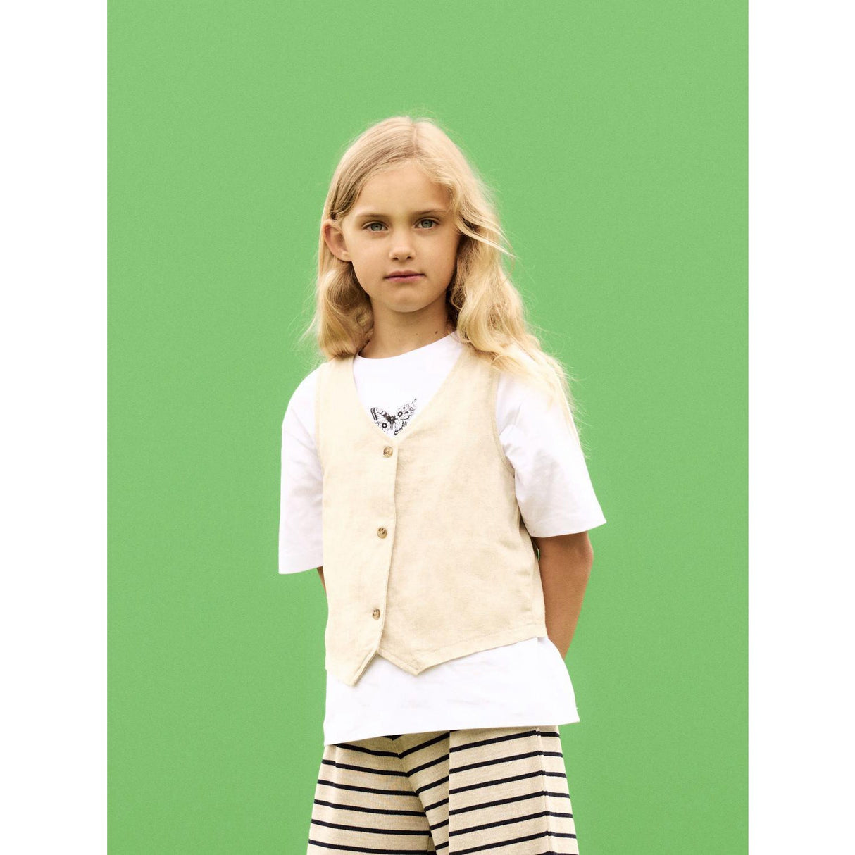 Name It Bright White Black Dane Regular T-Shirt