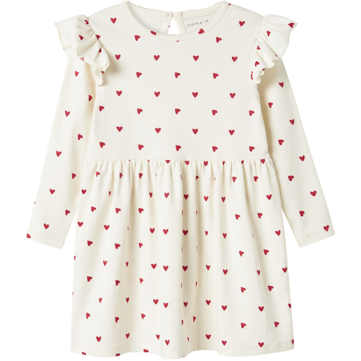 Name It Cloud Dancer Dheart Kjole