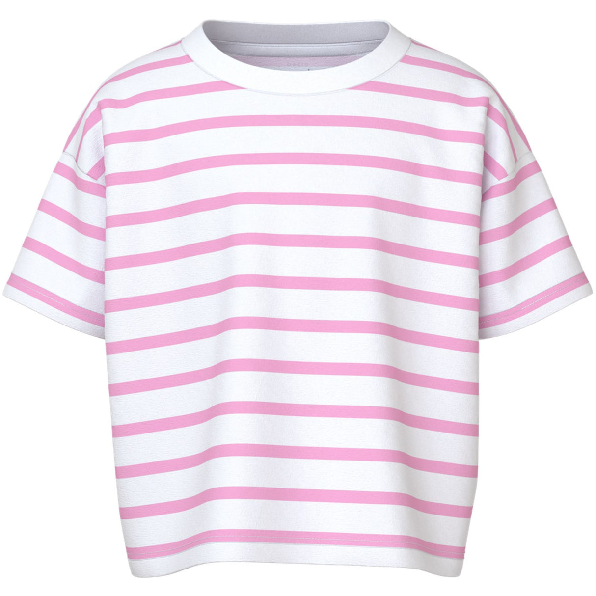 Name It Bright White Pink Frosting Vitanni Kort Relaxed T-Shirt
