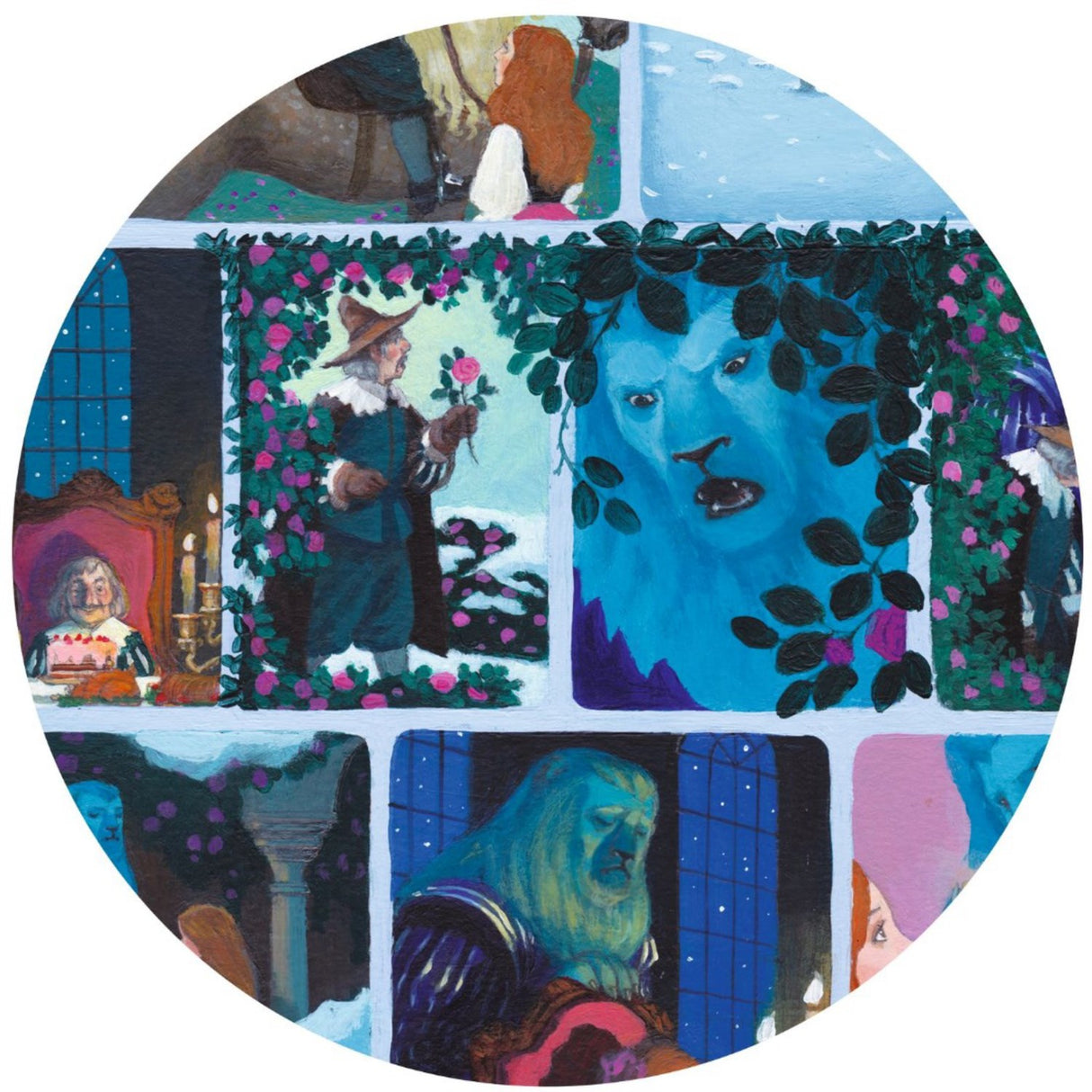 Djeco Story Puzzle, Skønheden og Udyret - 100 Brikker