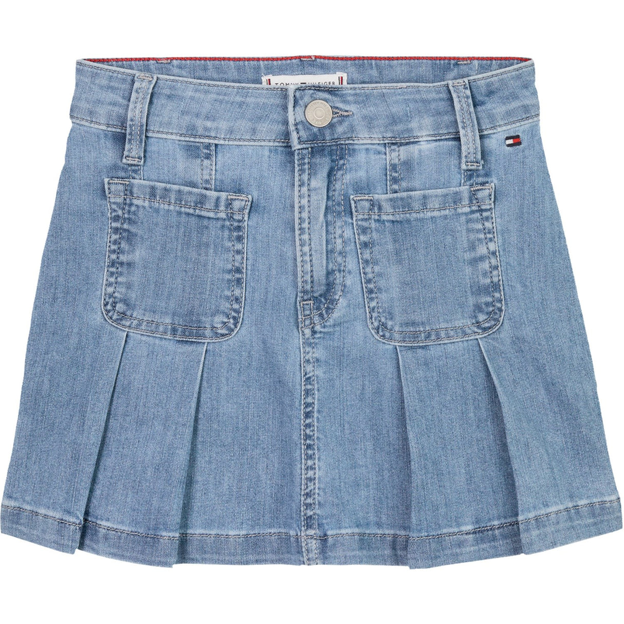 Tommy Hilfiger Drapey Denim Nederdel Pleated