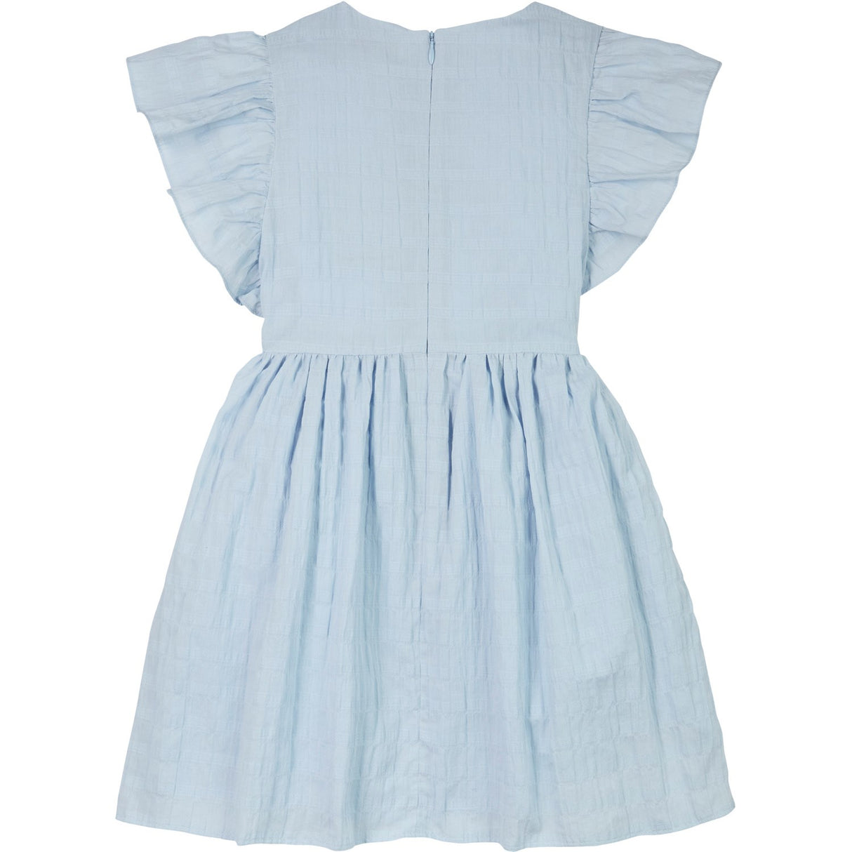 Tommy Hilfiger Breezy Blue Textured Bomuld Kjole SS