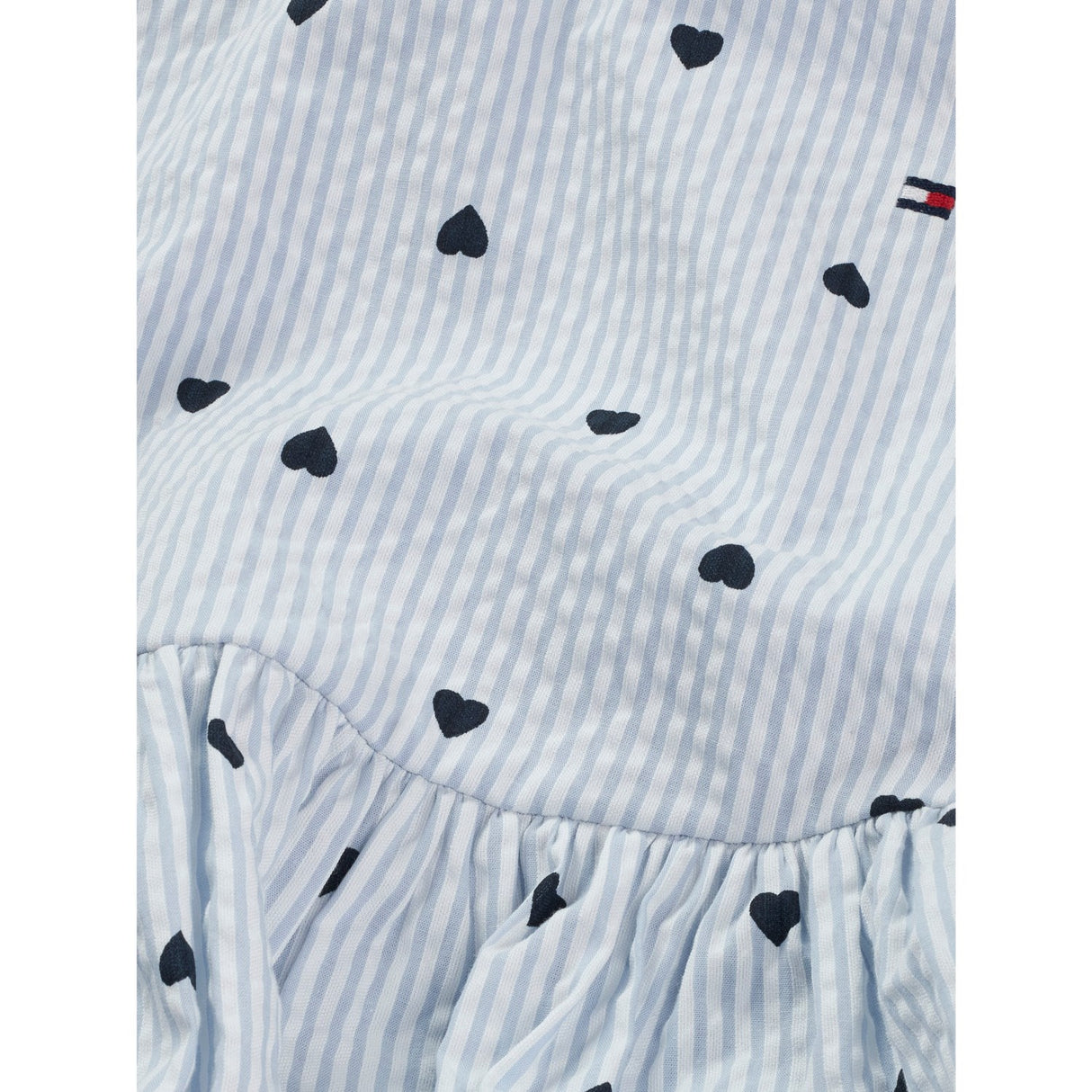 Tommy Hilfiger Breezy Blue Stripes Aop Seersucker Kjole