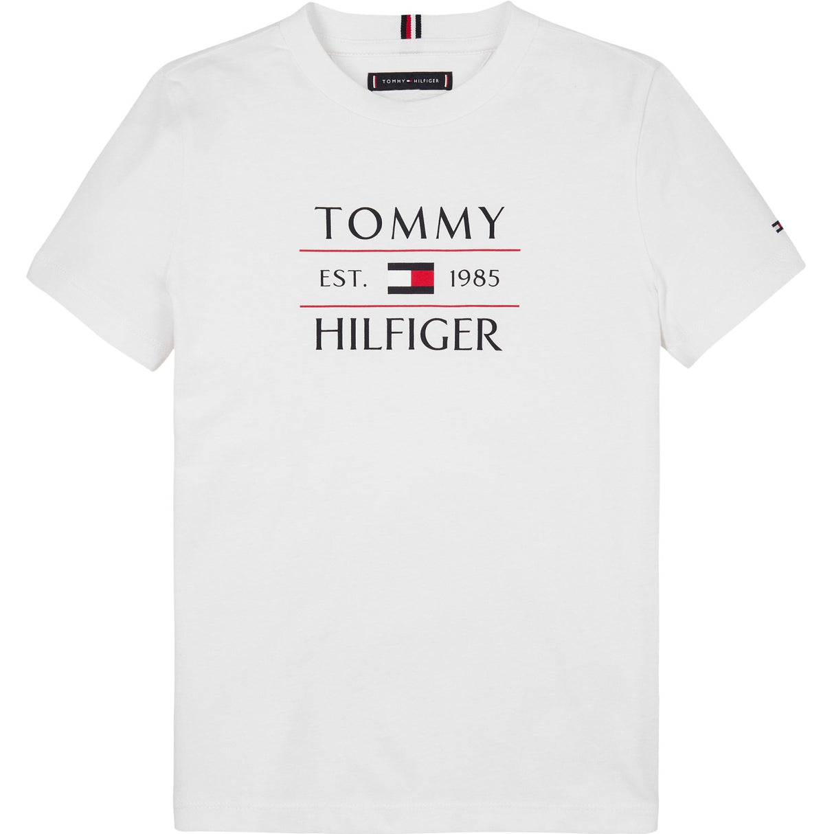 Tommy Hilfiger White Flag Reg T-Skjorte