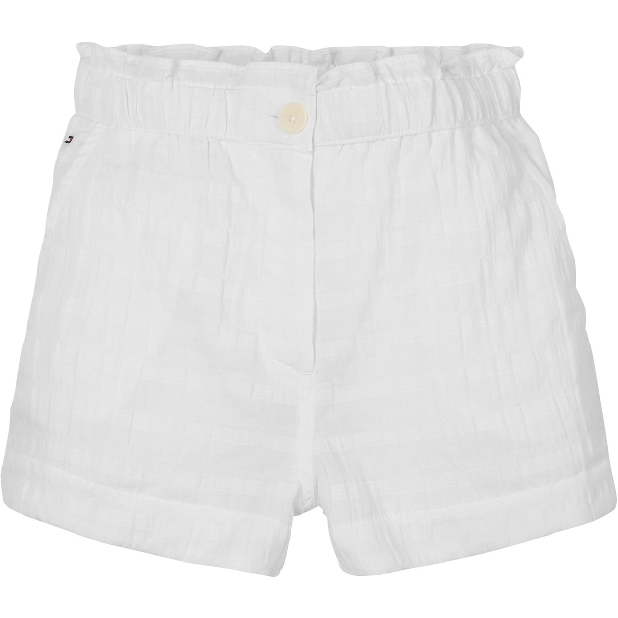 Tommy Hilfiger White Textured Bomuld Shorts