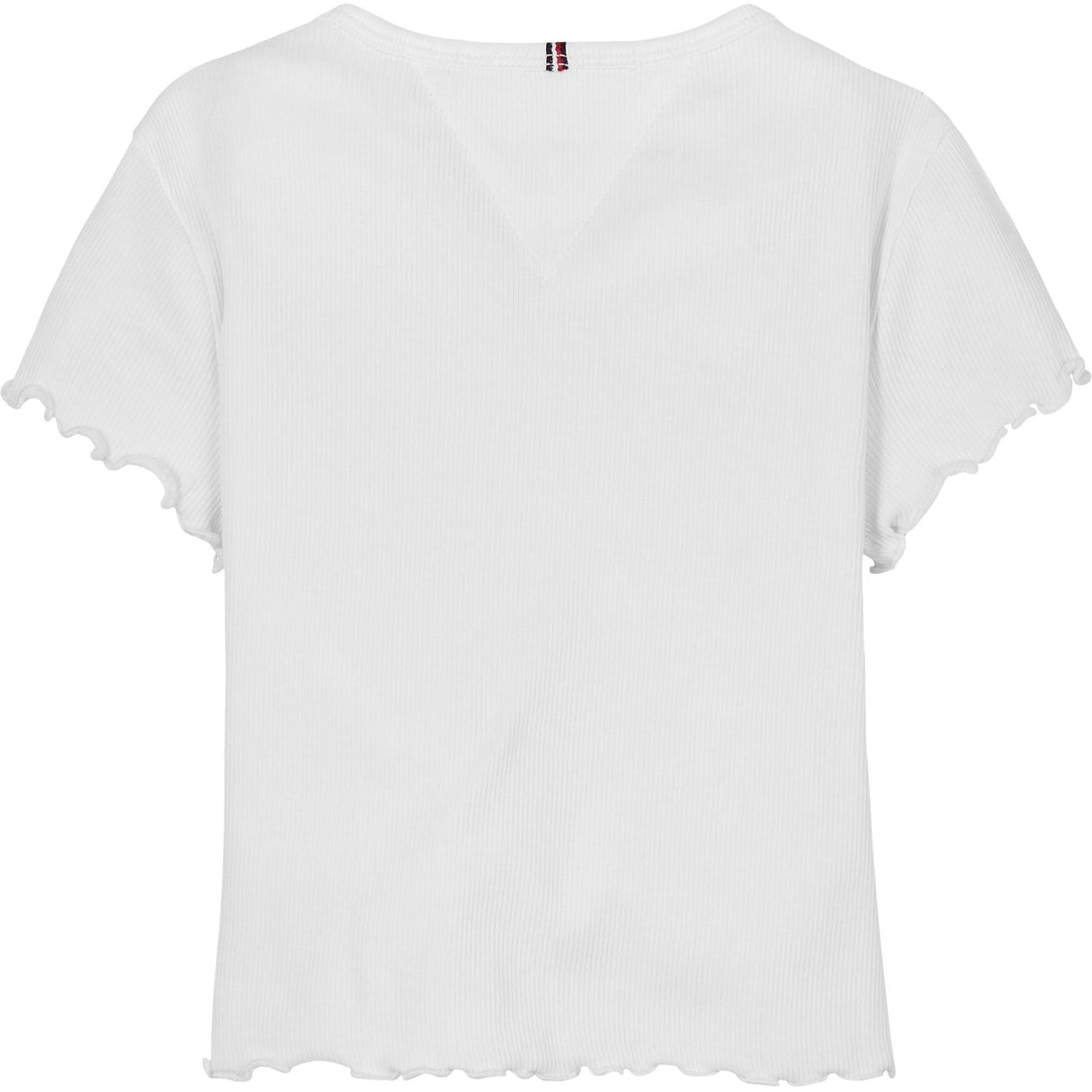 Tommy Hilfiger White Essential Rib Top SS