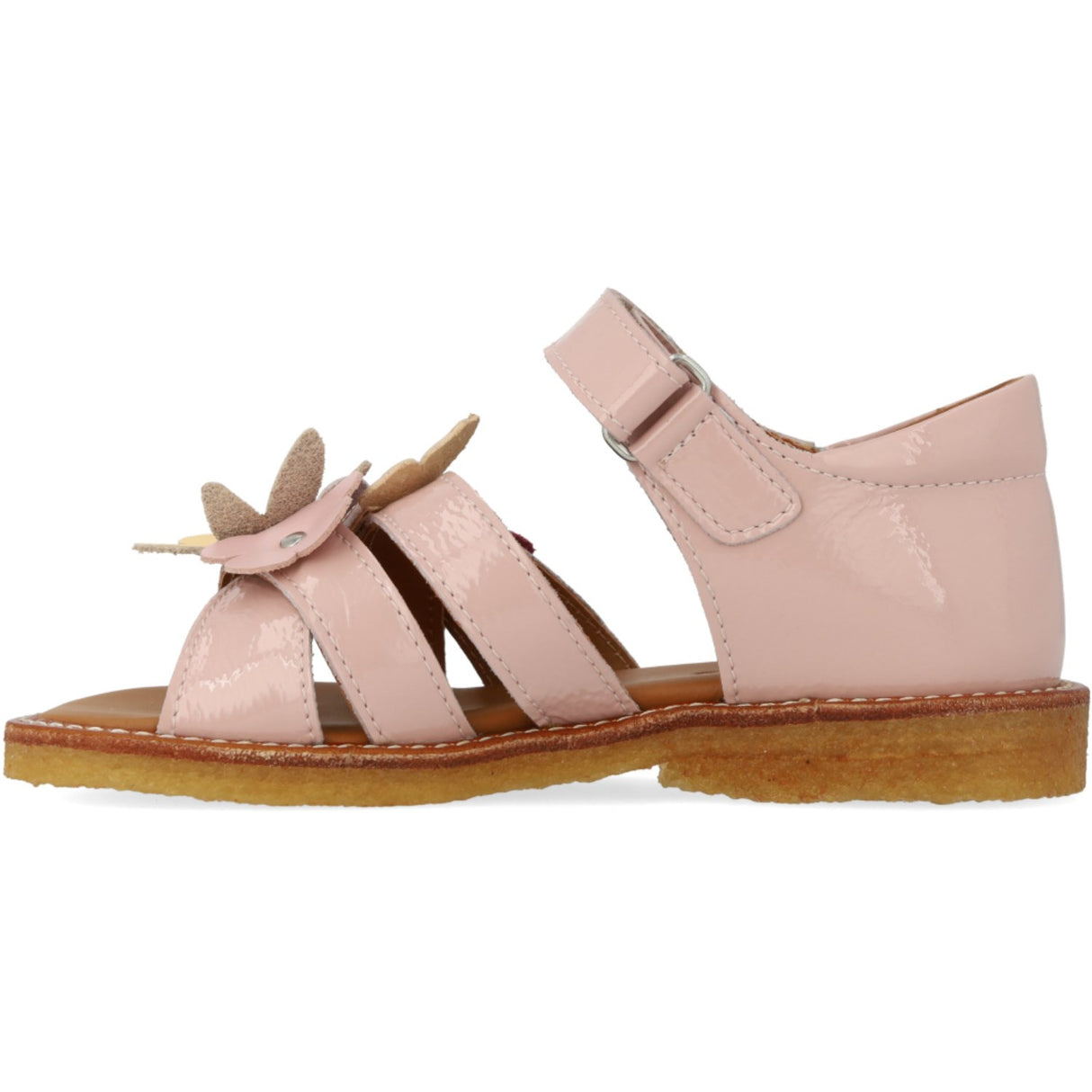 Angulus Rosebud Sandal Med Multifarvede Blomsterapplikationer