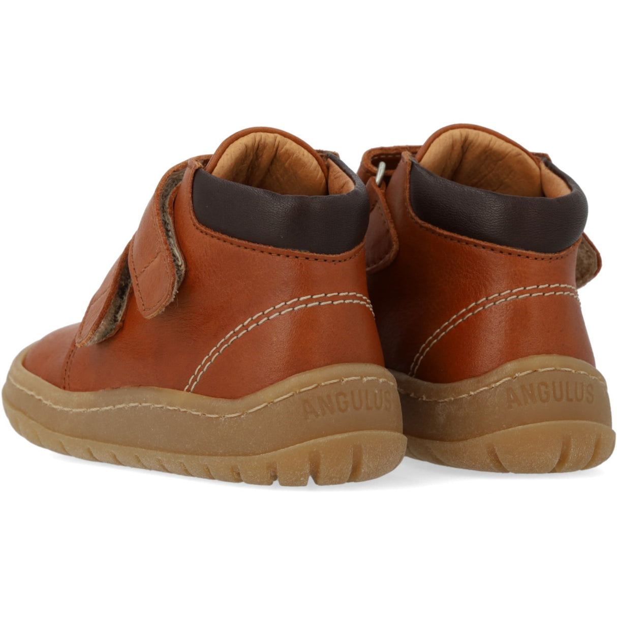 Angulus Cognac/Tan/Dark Brown Begynder Mid-Cut Sneaker