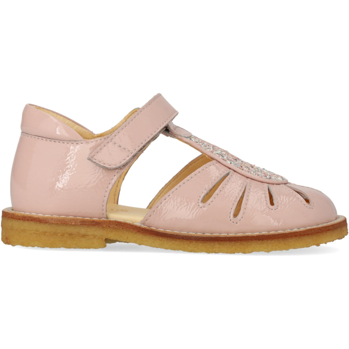 Angulus Rosebud/Rosebud Glitter Sandal Med Dråbedetalje I Funklende Glitter