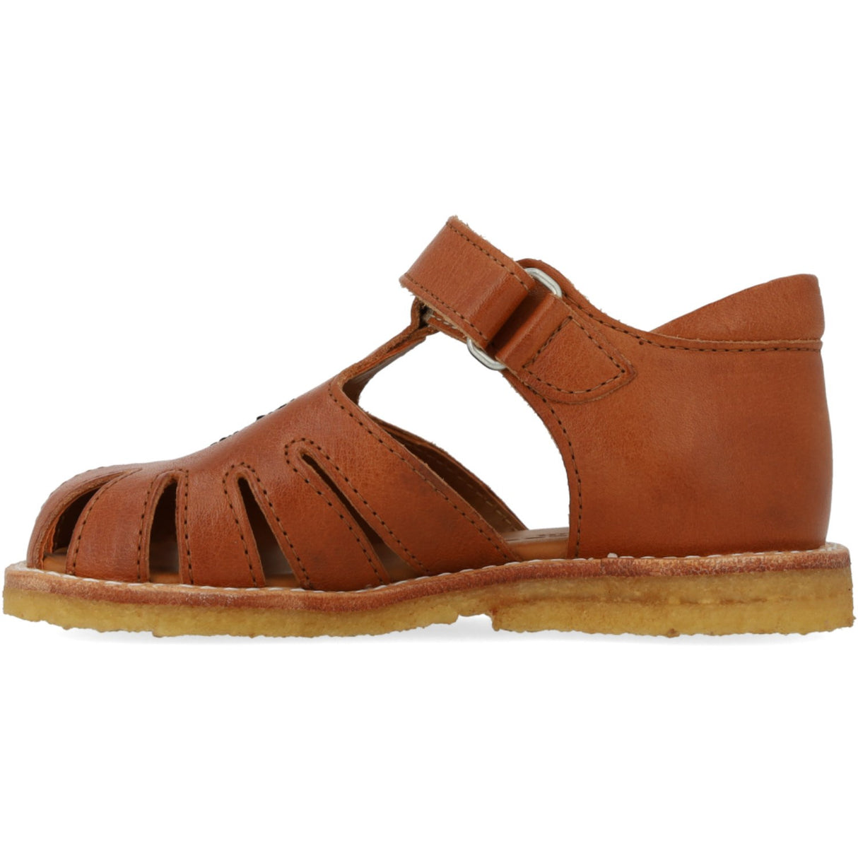 Angulus Cognac Begynder Sandal Med Bi Broderi