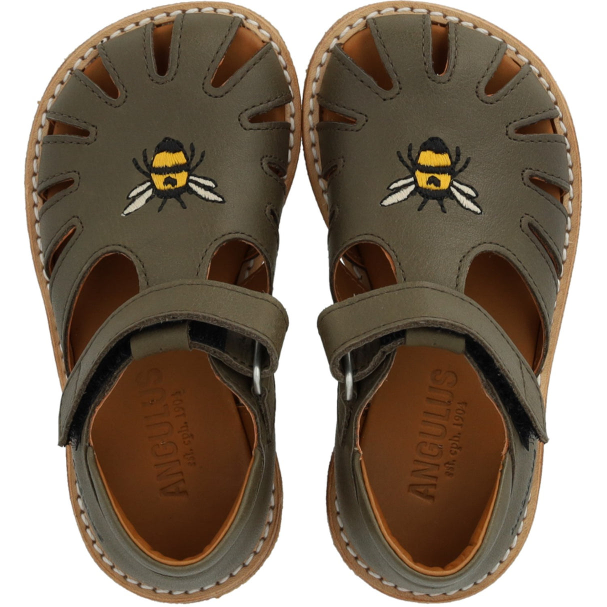 Angulus Forrest Begynder Sandal Med Bi Broderi