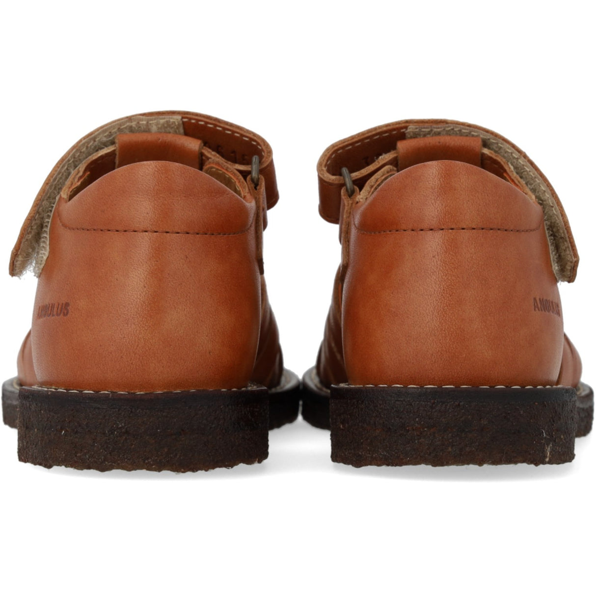 Angulus Tan Flettet Lædersandal