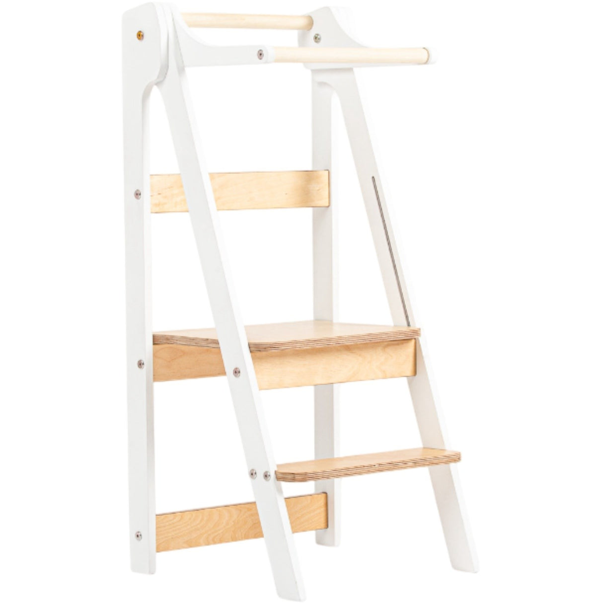 Duck Woodworks Foldbart Læringstårn White