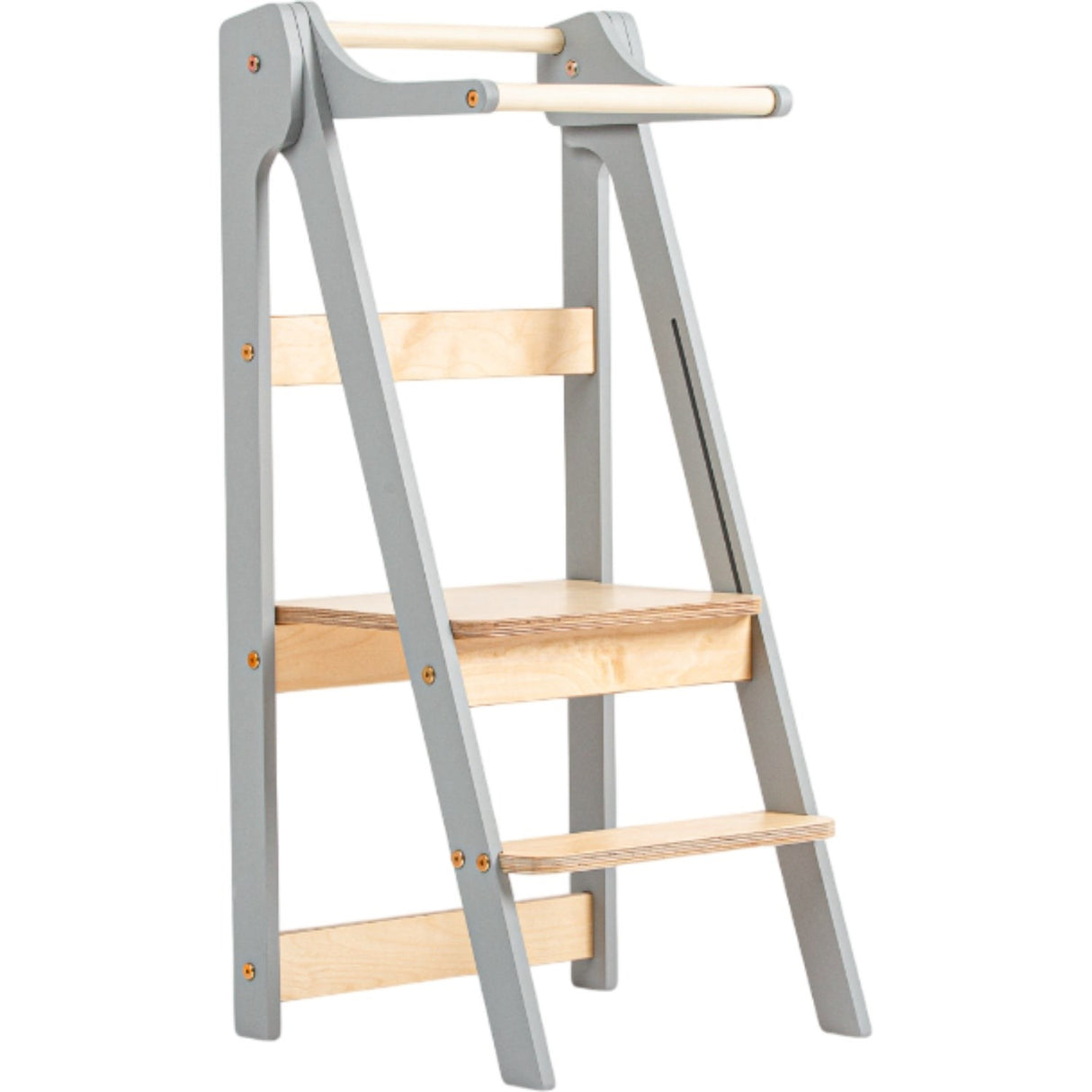 Duck Woodworks Foldbart Læringstårn Grey