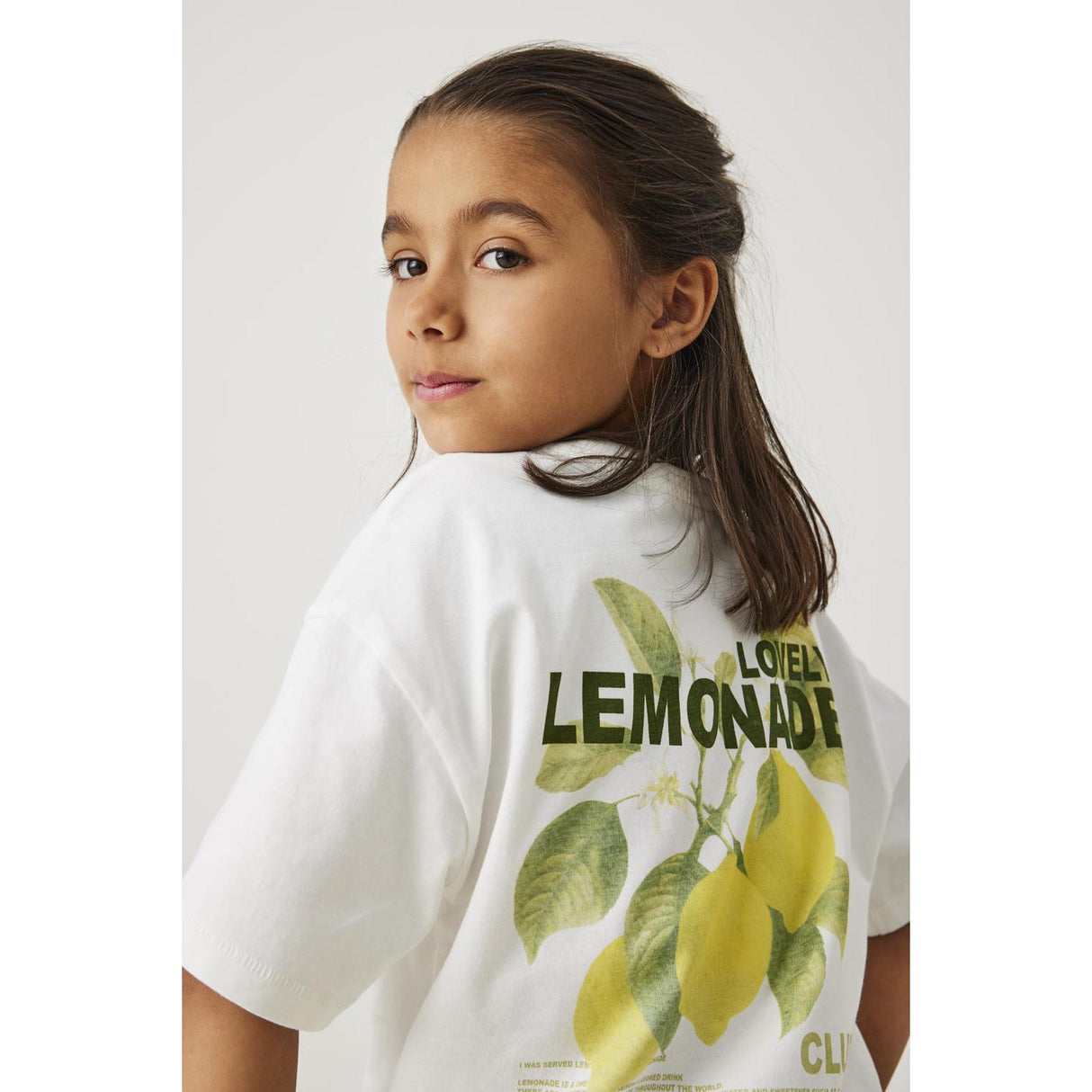 kids ONLY Cloud Dancer Lemonade Helen Life Loose Printed T-Shirt