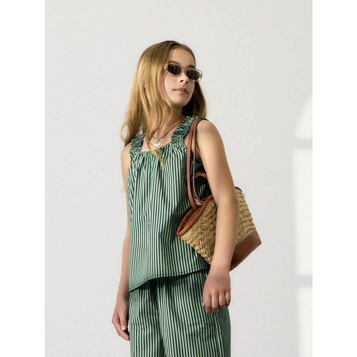 Name It Bright Green Filaura Strop Top