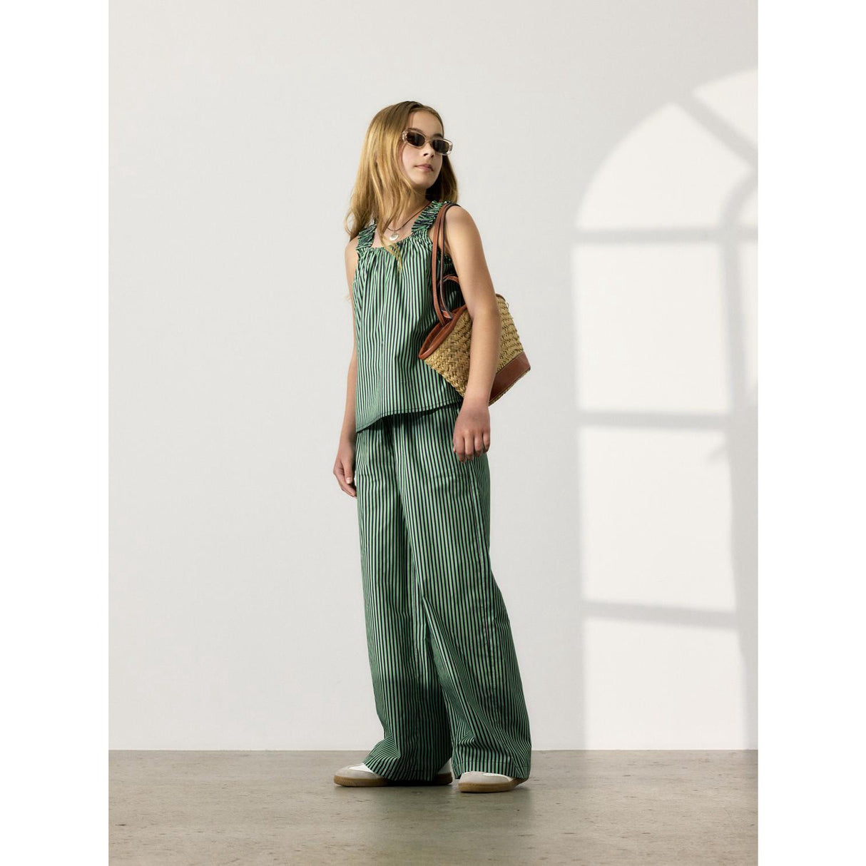 Name It Bright Green Filaura Wide Bukser