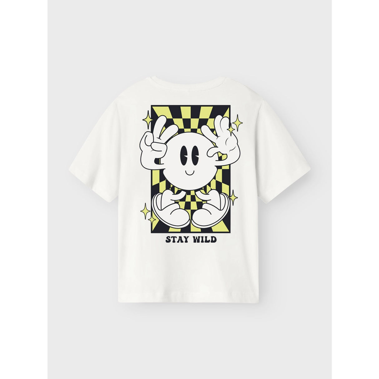 Name It Bright White Sunny Lime Zulla Regular T-Shirt Noos