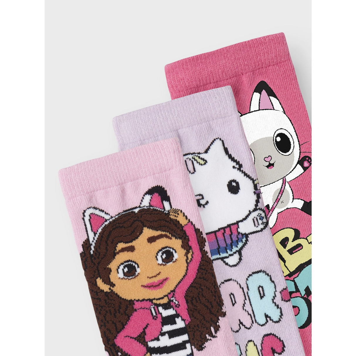 Name It Orchid Bloom Mellow Gabby's Dollhouse 3-Pak Strømper