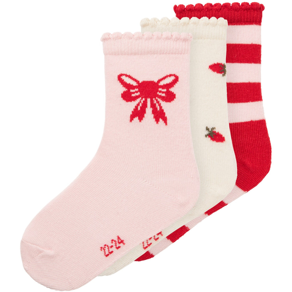 Name It Cloud Dancer Futti 3-Pak Strømper