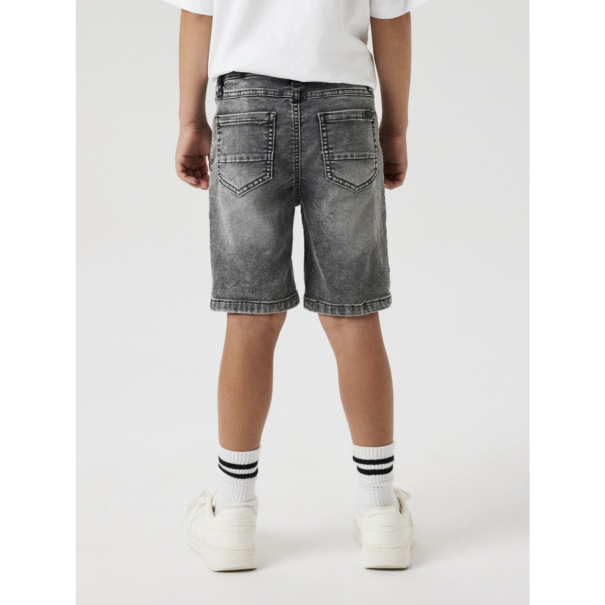 Name It Medium Grey Denim Ryan Jogger Denim Shorts Noos