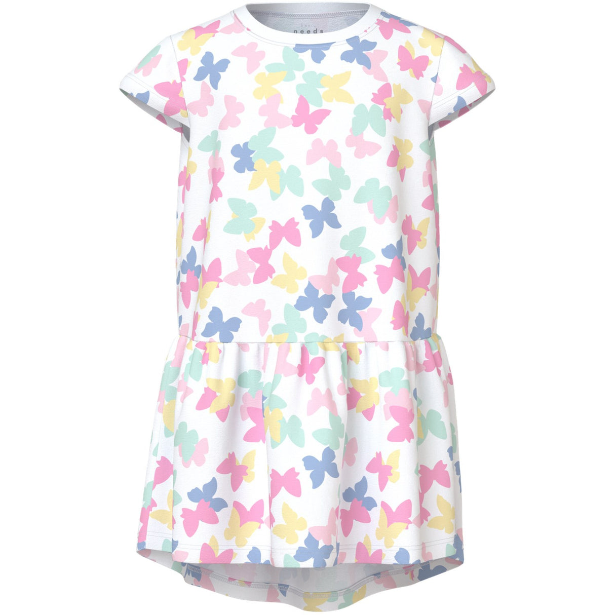 Name It Bright White Butterfly Vigga Kjole F1 Noos