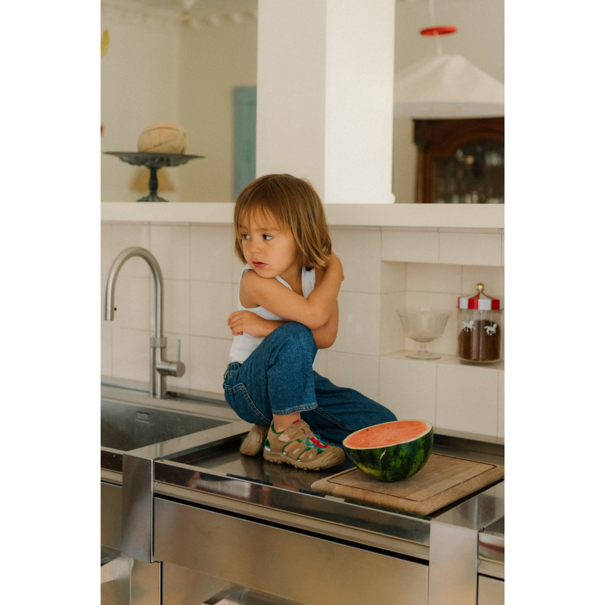 Bisgaard Peanut Brown Trine Kjær X Herbert Velcro Sandal