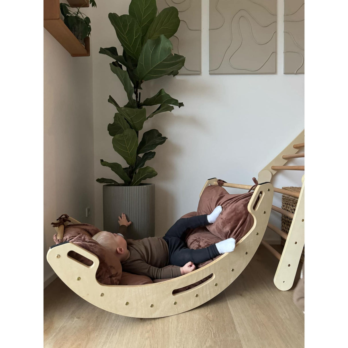 HEMMINGSEN Kids Brown Madras Til Luna Klatrebue