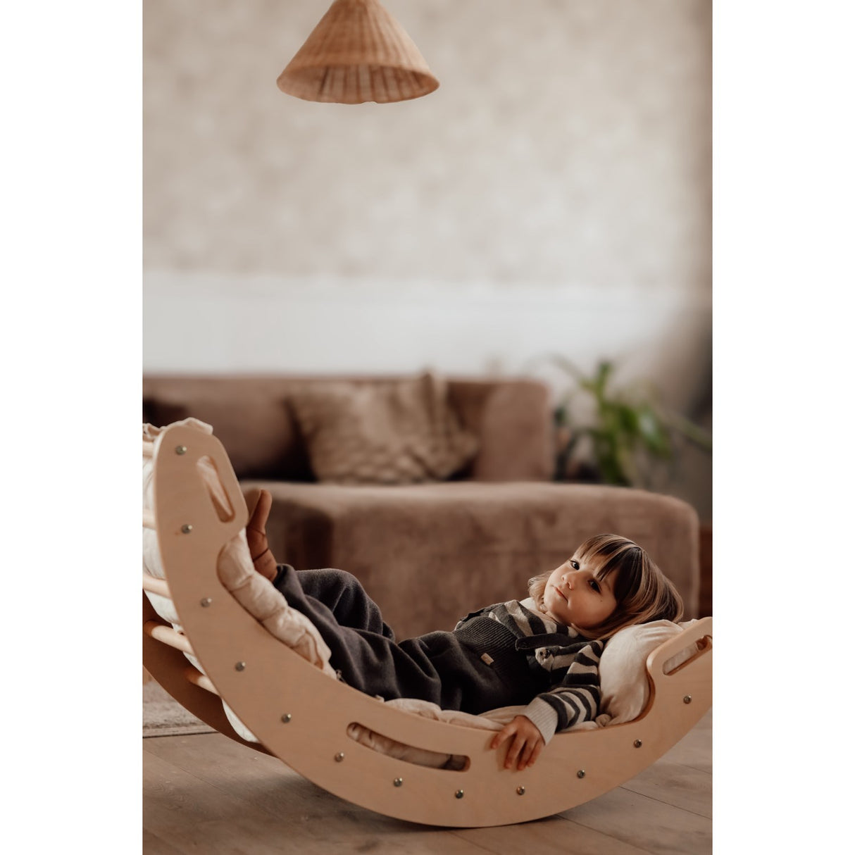 HEMMINGSEN Kids Beige Madras Til Luna Klatrebue