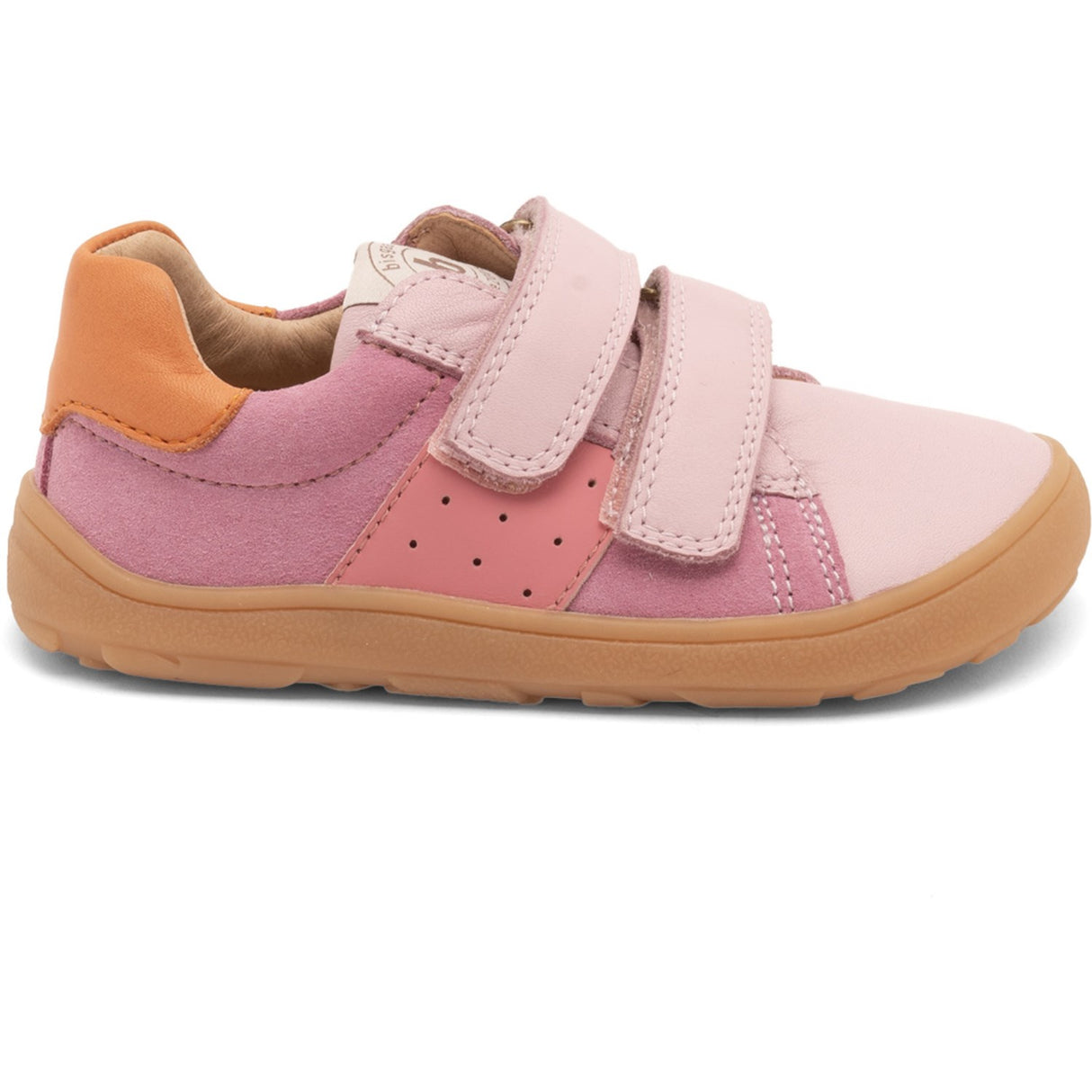 Bisgaard Pink Barefoot Ricco Velcro Sko