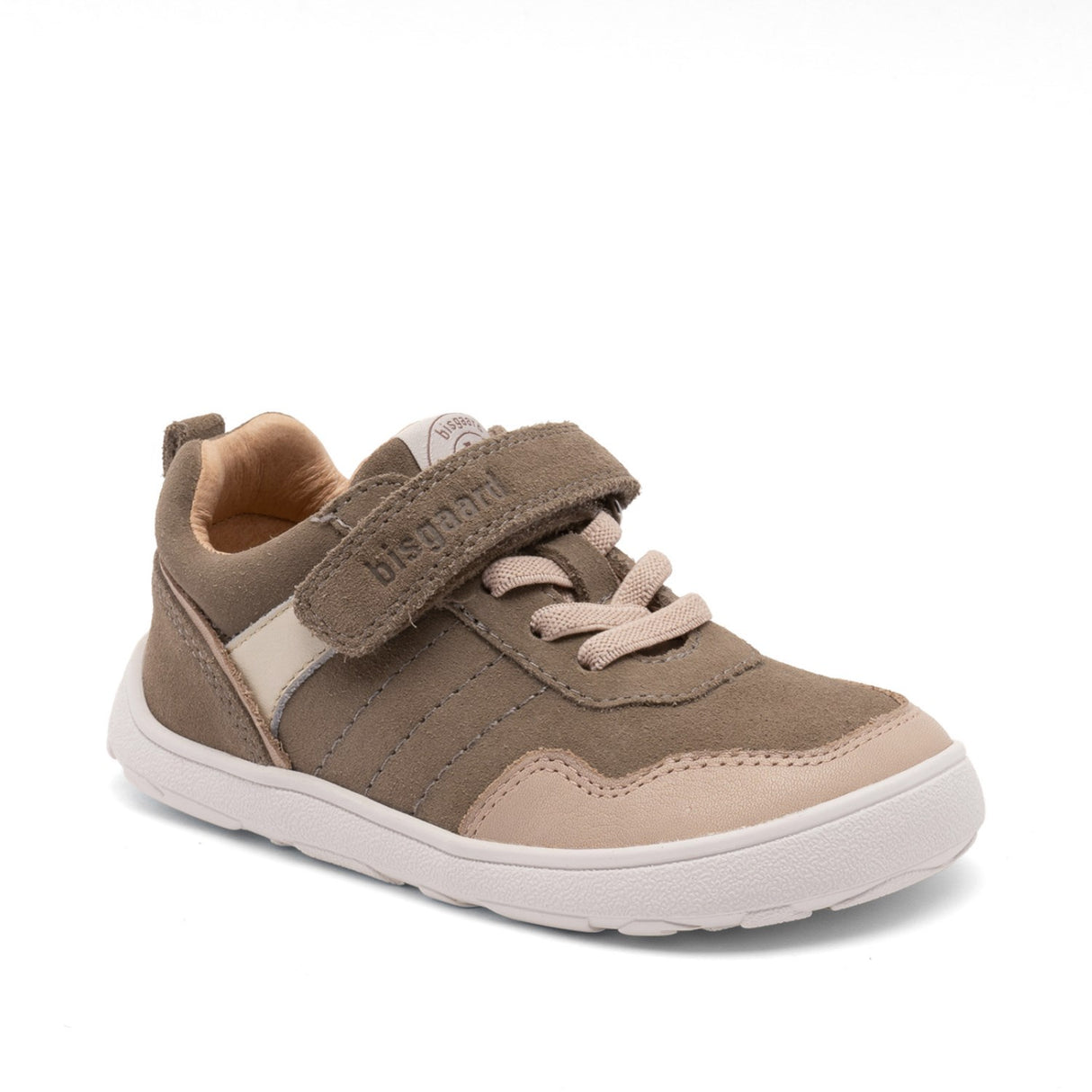 Bisgaard Khaki Barefoot Baloo Velcro Sko