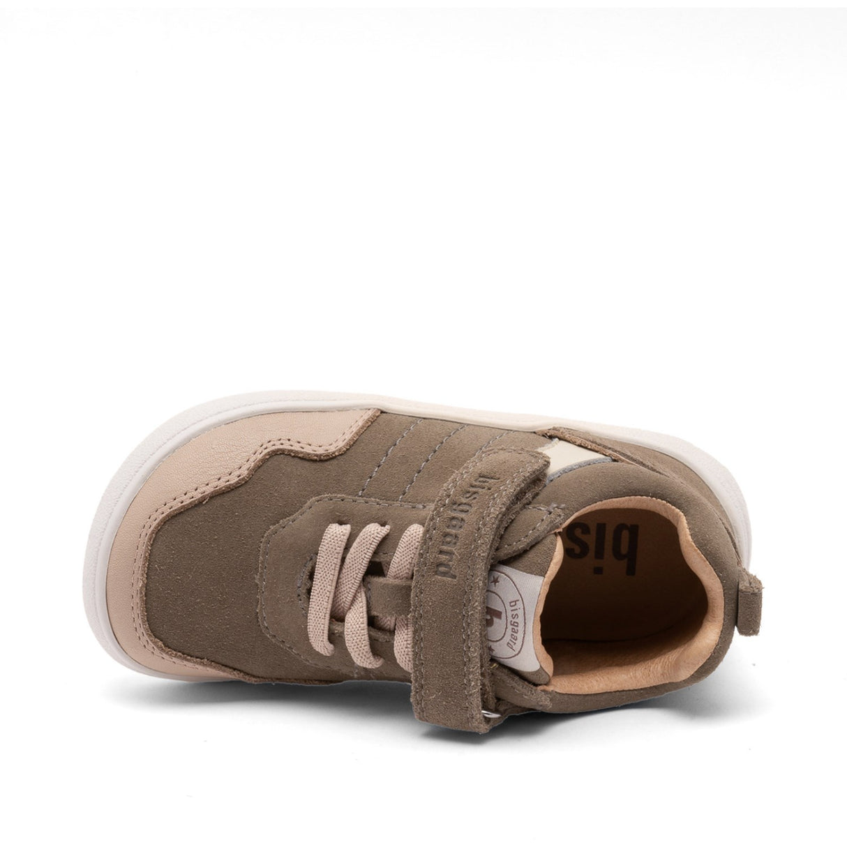Bisgaard Khaki Barefoot Baloo Velcro Sko