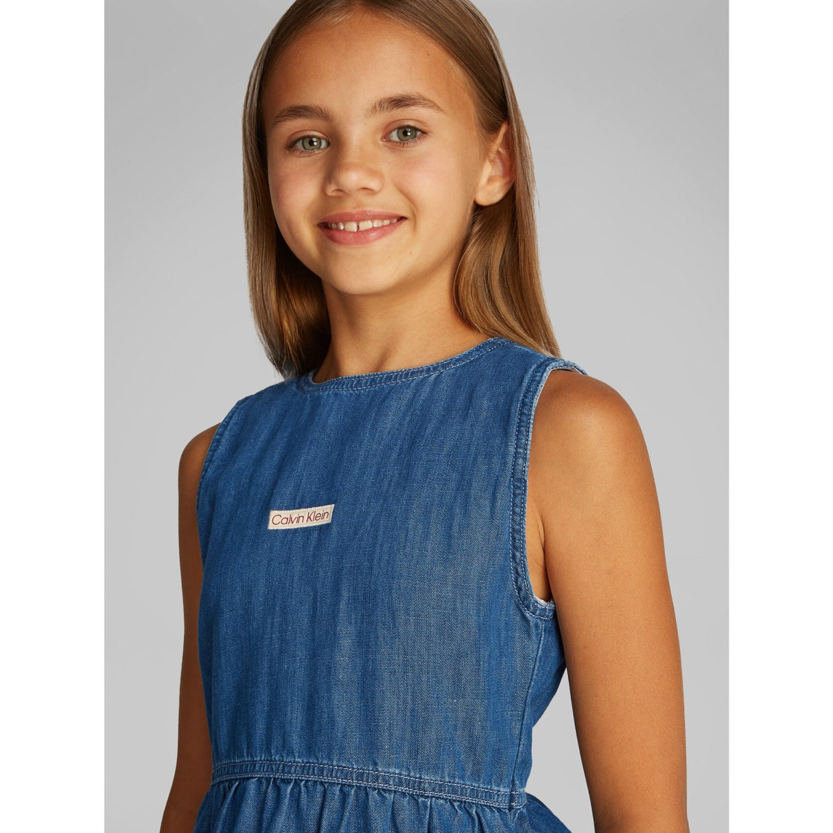 Calvin Klein Mid Serenity Denim Lw Mid Serenity Skjorte Kjole