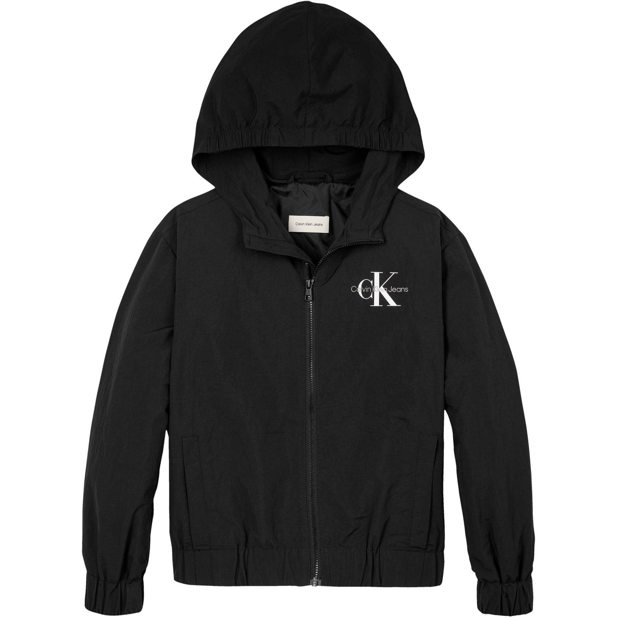 Calvin Klein Ck Black Essential Monologo Windbreaker Jakke