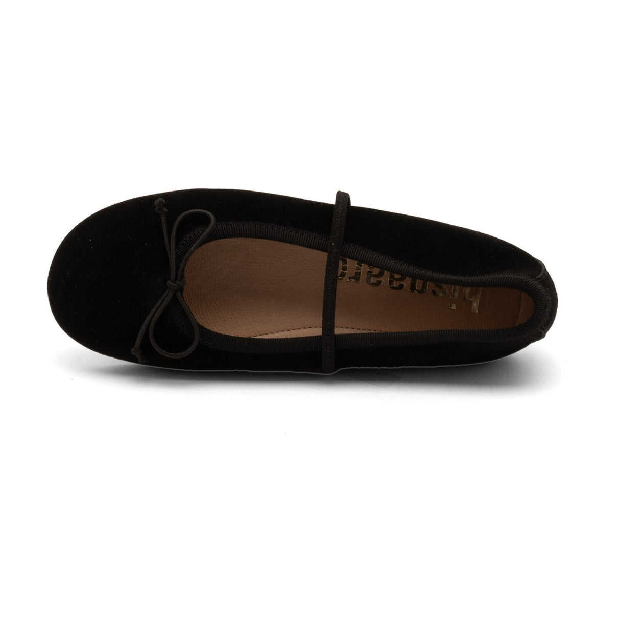 Bisgaard Black Suede Palma Ballerina