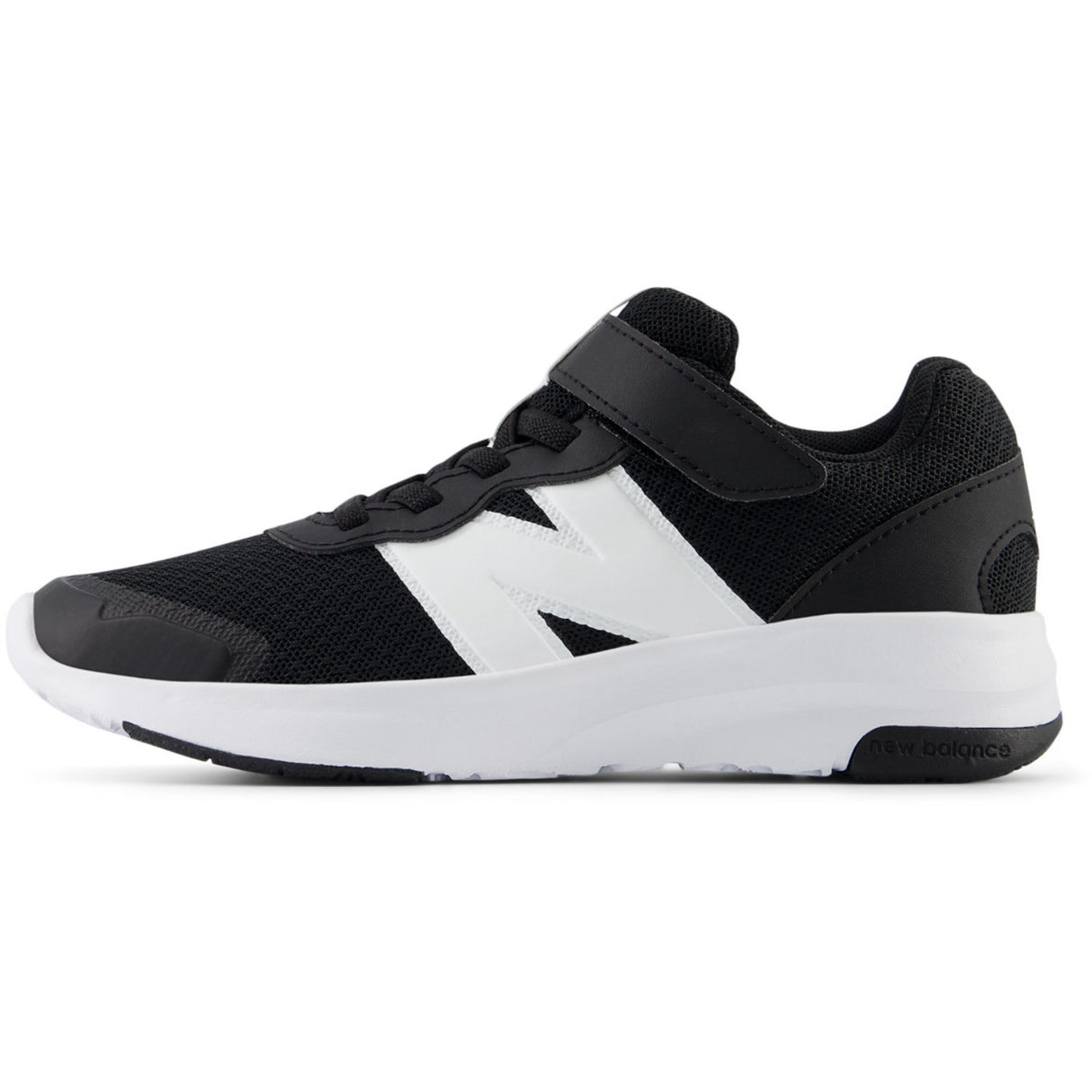 New Balance Black FreshFoam 578 Kids Bungee Lace Med Top Strop