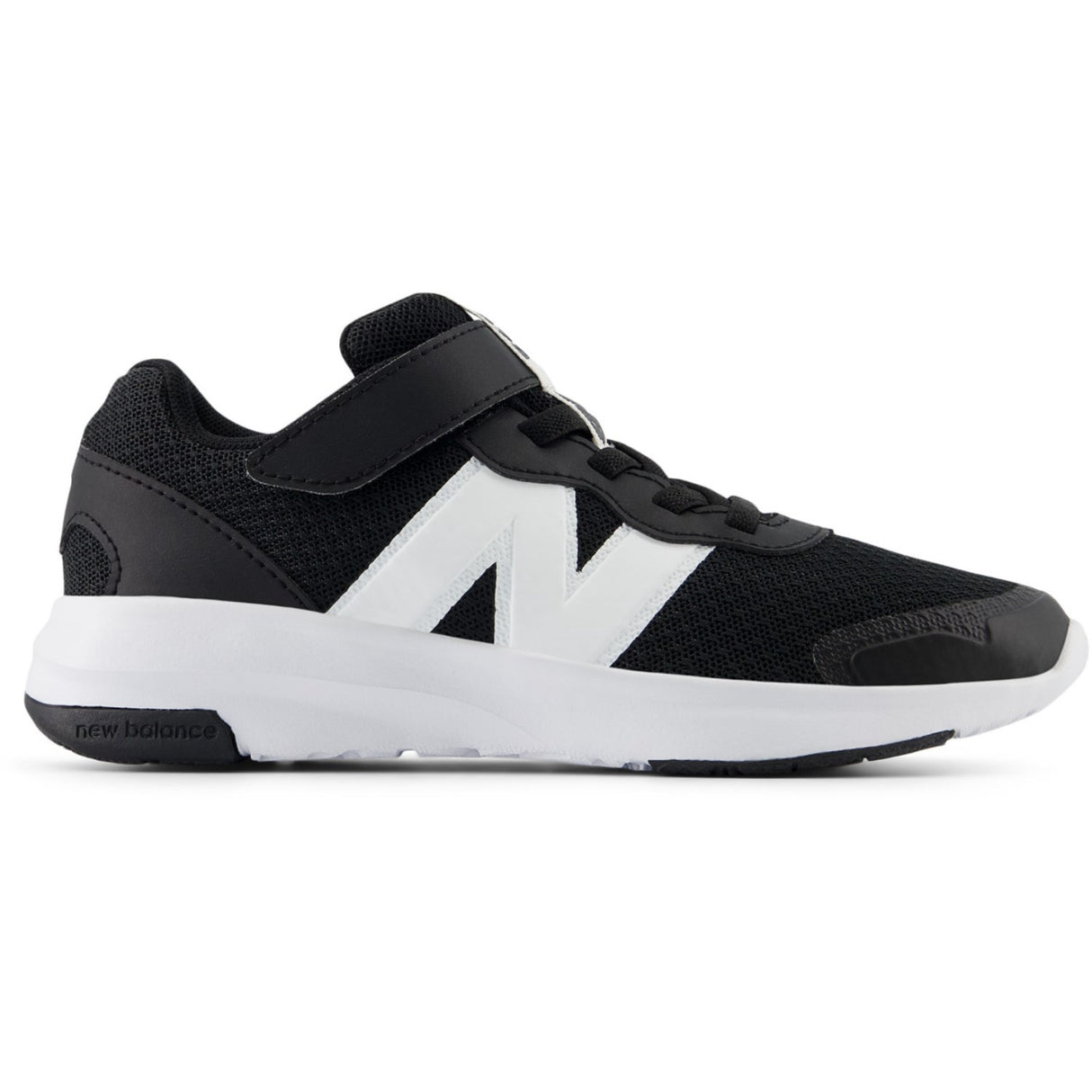 New Balance Black FreshFoam 578 Kids Bungee Lace Med Top Strop