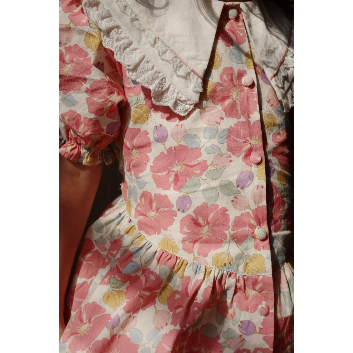 Konges Sløjd Fleur Anglaise Coeur Krave Skjorte GOTS